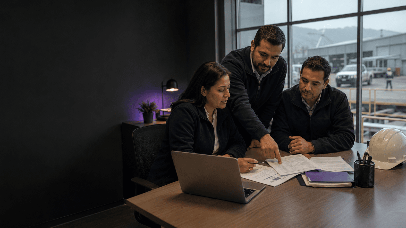 Equipo coordinando información desde una misma operación